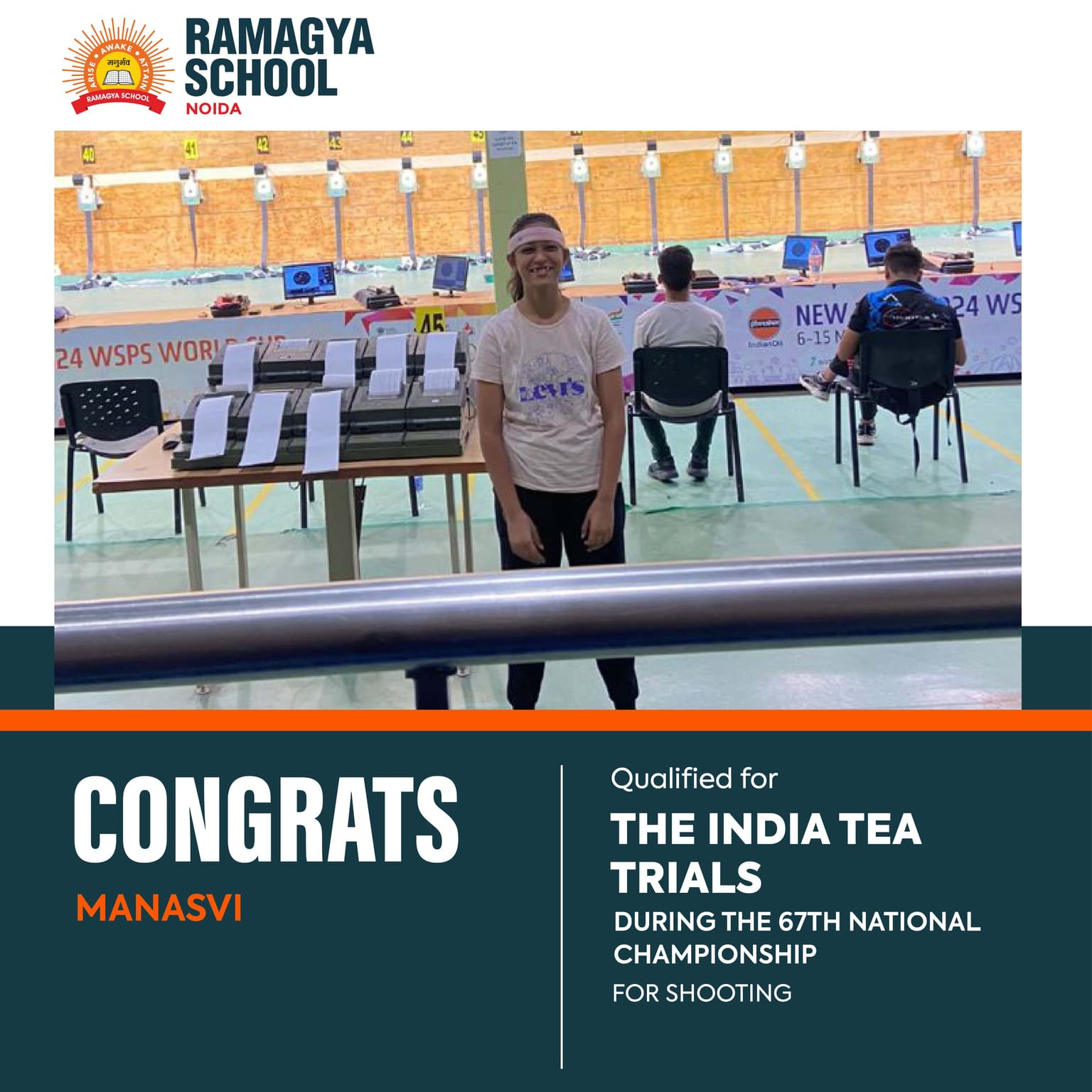 Manasvi Qualifies for India Team Trials at 67th National Championship for Shooting
